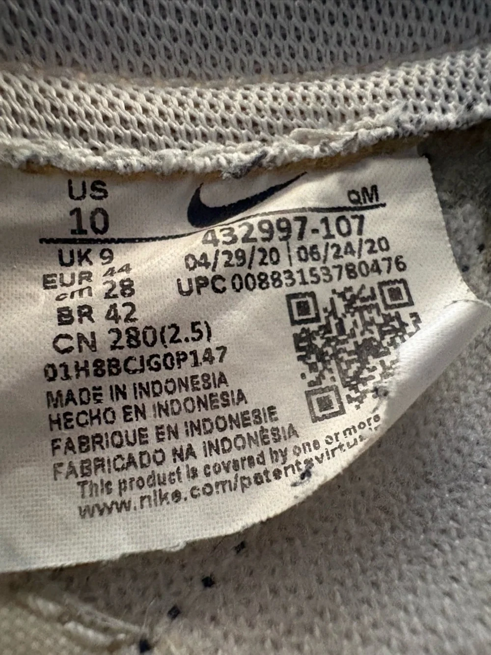 Nike Killshot 2 Leather Sail‎ Off White Navy Blue Gum J Crew 432997-107 10 Men